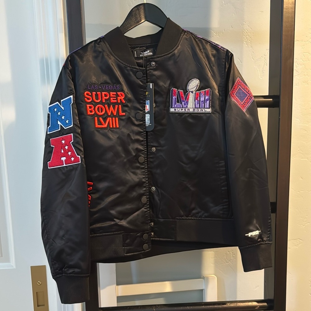 NFL Super Bowl LVIII Black Bomber Jacket